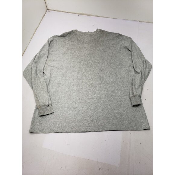 Carhartt T-Shirt Men’s Size XL Grey Long Sleeve With Chest Pocket USED - Picture 7 of 11